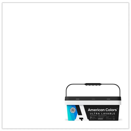 Pintura Latex American Colors Satinado Blanco 3.78 litros