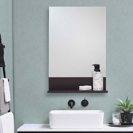 Gabinete Melamina Bianely Reggina Wengue de 1 Puerta