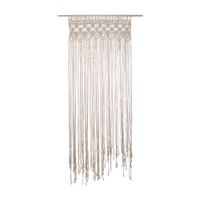 Cortina de macrame Verano color Beige 90cm x 200cm Orange
