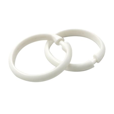 Aros para cortina de baño Orange Blanco