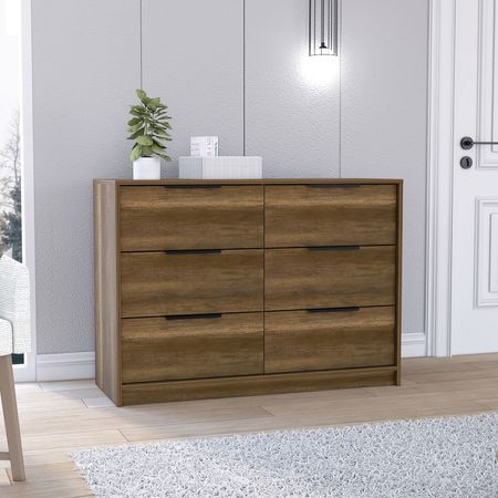 Cómoda Kaia 4 cajones 2 puertas Caramelo Tuhome