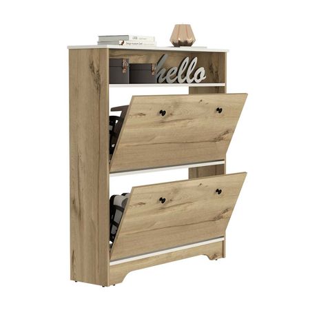 Zapatera Melamina Tuhome Z100 Duna de 2 Puertas