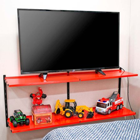 Repisa Graduable Ducasse Dúo SG30 Rojo/Negro 120x50cm