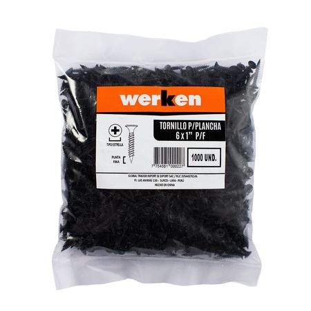 Tornillo Punta Fina 6x1