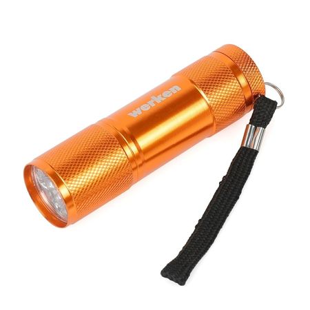 Linterna 9 LED Aluminio AAA Werken | sin Pilas