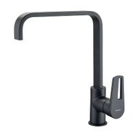 Mezcladora Monocomando Tempra Negro Mate Trebol