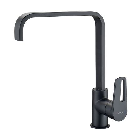 Mezcladora de lavadero monocomando Tempra Negro Mate Trebol