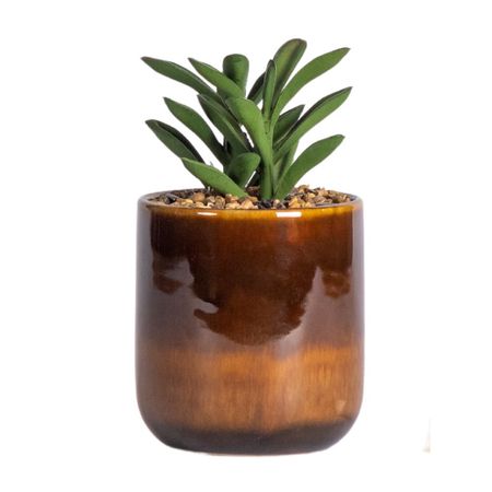 Planta Artificial Atmosphera Maceta Marrón 16cm