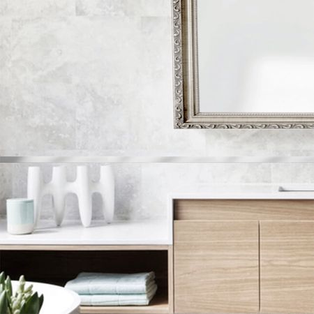 Listelo de Cerámica Kantu Vidrio Espejo 60 cm