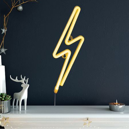 Luz de Neón Decorativo Orange Rayo Amarillo