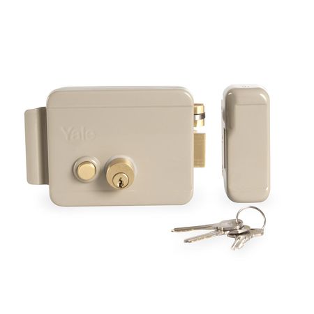 Cerradura eléctrica italiana con botón Yale
