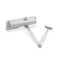 Cierrapuerta Yale Universal de Aluminio Mate