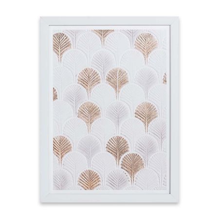 Cuadro Geo Dor Blanco 30x40cm Orange