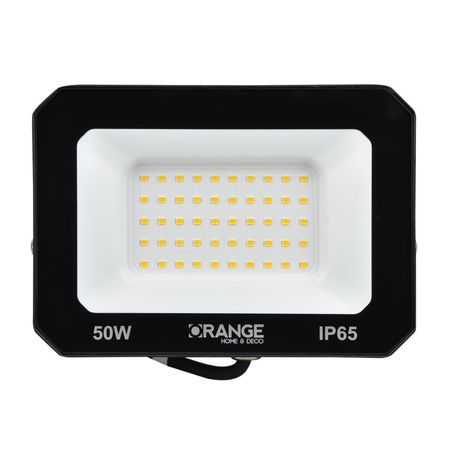 Reflector LED Orange 50w Negro Luz Cálida