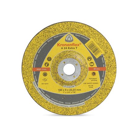 Disco de Desbaste Klingspor Modelo 13444 7'' para Metal y Acero Inoxidable