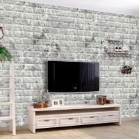 Papel Adhesivo Decopapel Foam Ladrillo Marmol Multicolor 70x77cm x 4 Unidades