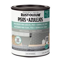 Pintura Protector Rust Oleum para Pisos y Azulejos Gris Piedra Canteria 946 ml