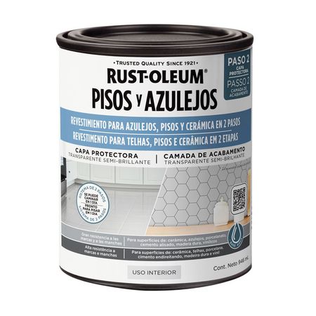 Pintura Protector Rust Oleum Pisos y Azulejos Transparente 946 ml