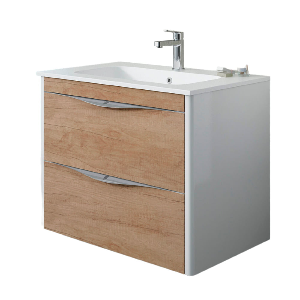 Vanitorio Mueble Suspendido Nebraska Teka Marrón 80x60x45 cm