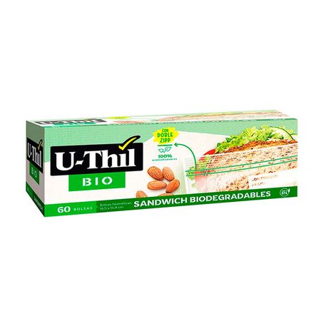 Caja bolsas zipp chica Bio x 60 unidades U-thil Uthil