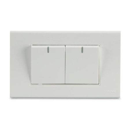 Conmutador Doble Classic Orange Blanco de Poliuretano