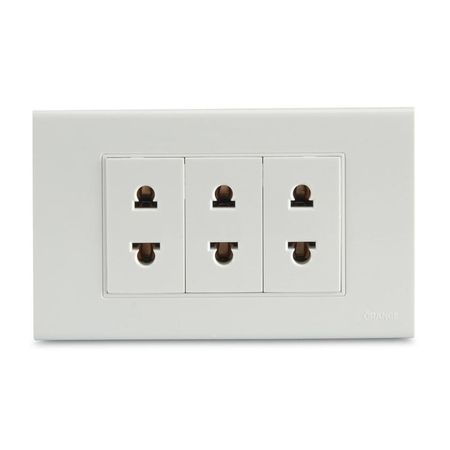 Tomacorriente Triple Classic Orange