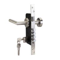 Cerradura de Embutir Lotus Dubai Acero Inoxidable Izquierda Eurolocks