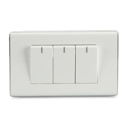 Interruptor Triple Deco Orange