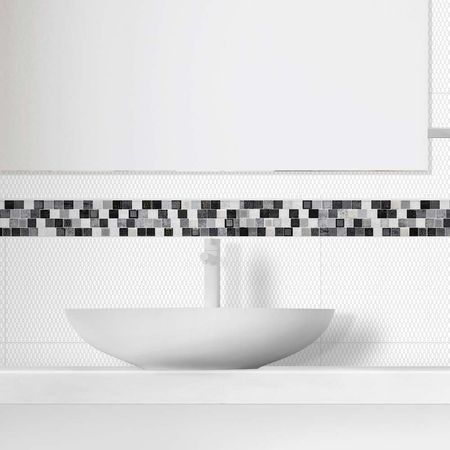 Listelo Cerámico Zigurat Brillante 44.5x4 cm Kantu