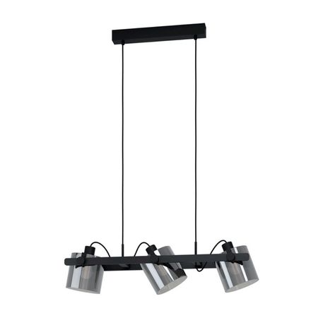 Lámpara Colgante Eglo Hornwood 2 40w Acero Marrón 3 Luces