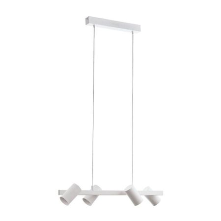Lámpara Colgante Eglo Gatuela 25w Acero Blanco 4 Luces