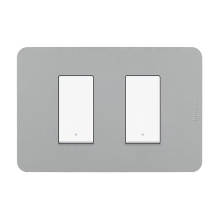 Conmutador Doble Gris Matix Go Bticino