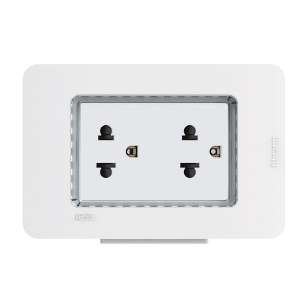 Caja Idrobox + toma Duplex Lt Blanco Matix Go Bticino