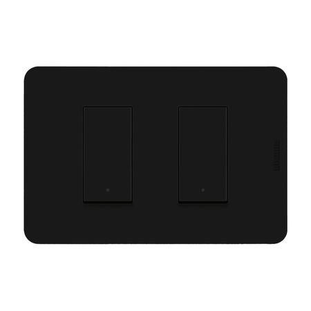 Conmutador Doble Negro Matix Go Bticino