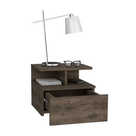 Velador de Melamina Dreams 1c Bellota Tuhome Marrón de 35.6cm