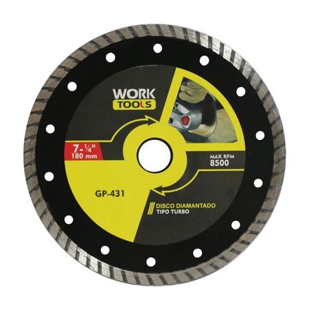 Disco de Corte Diamantado 7' Turbo para Concreto Home Tools