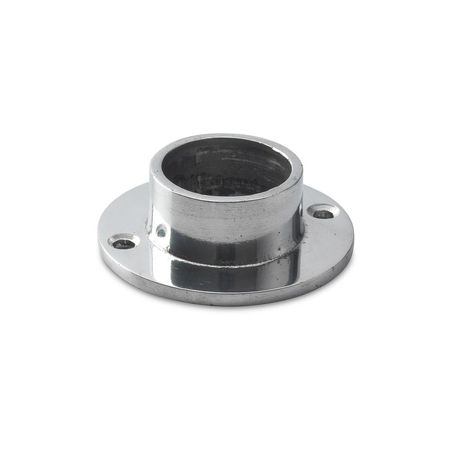 Canopla para tubo redondo cromado 25 mm
