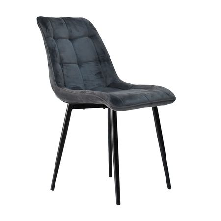 Silla de Diseño Decorativo Buhl Polipropileno Gris Bonno