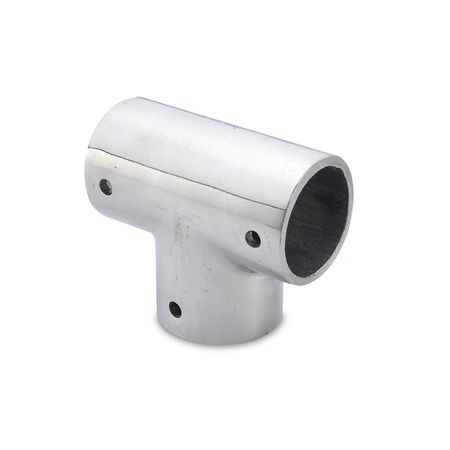 Tee de Aluminio 30 mm Global Trader Pulido Plata