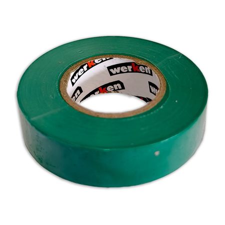 Cinta aislante 3/4 x 18 metros Verde Werken
