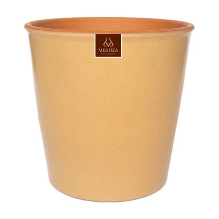 Maceta Cerámica Zaia 15 Arena Latte Mestiza