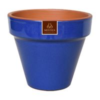 Maceta Cerámica Estandar Full 15 Azul Imperial Mestiza