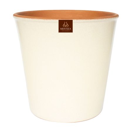 Maceta Cerámica Mestiza Zaia Morenacolor 15cm en Crema