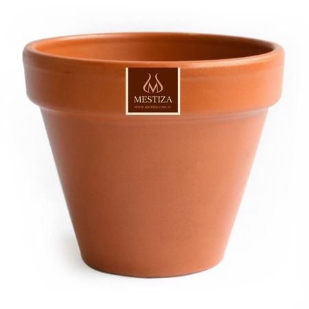 Maceta Cerámica Terracota Mestiza 11cm Cono Ladrillo