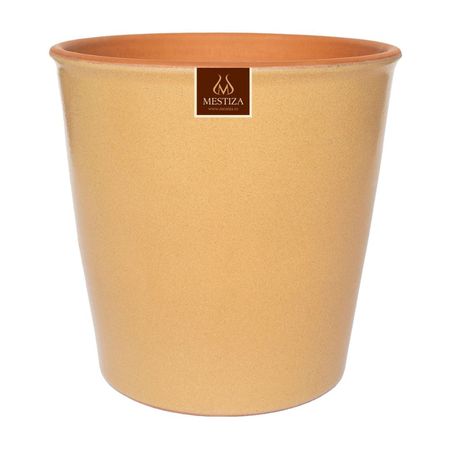 Maceta Cerámica Mestiza Zaia Morenacolor 20cm Arena Latte