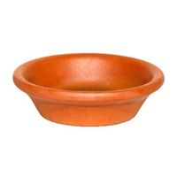 Plato de Cerámica Circular Mestiza Estandar Terracota 10cm Marrón