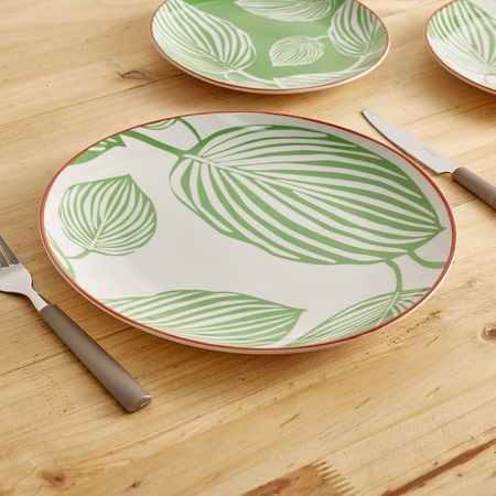 Set x 4 platos fondo diseño 26.6cm Casa del Jardín Orange