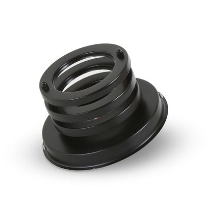 Spot incandescente 3 anillos 1 luz negro Gocia