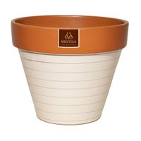 Maceta Cerámica Terracolor 30cm Beige Mestiza