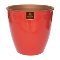 Maceta Cerámica Zafiro Morena 14cm Roja Mestiza
